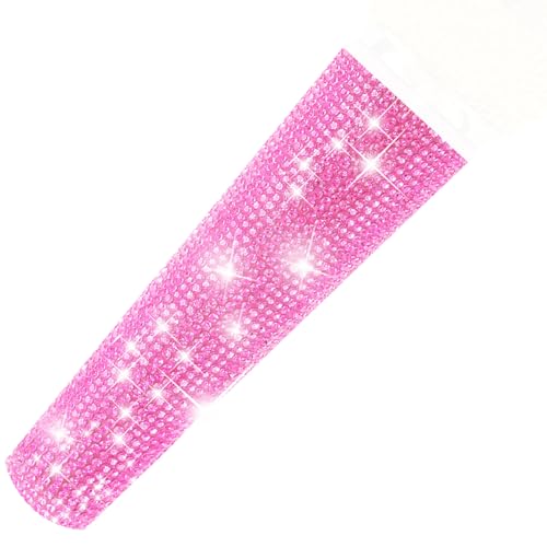 RhymKawa B58A Mic Sleeve Fit for Wired Microphone SM58, BETA58 Handle Cover Replacement, Rhinestones Shining on Tours & TV Shows (Mic Not Included)