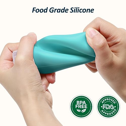 PACKISM TSA Approved Toiletry Bag with Bottles - Travel Essentials 8 Pack Leakproof 3.4oz Silicone Travel Bottles for Toiletries, Shampoo Conditioner Lotion Body Wash BPA Free3