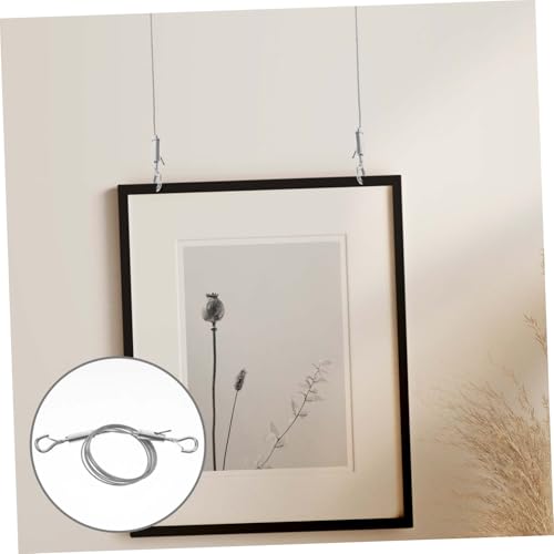 Image of Wide Range of Use Wire Rope Hook Stainless Steel Photo Frame Hanging Wire for Wall Picture Mirror