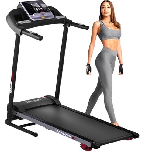 SereneLife Folding Treadmill - Foldable Home Fitness...