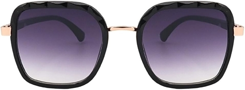 Óculos de Sol Quadrado Grande Premium Cristal Classico Retrô Blogueira UV400 Feminino - Modelo Hilton - Cacife Brand