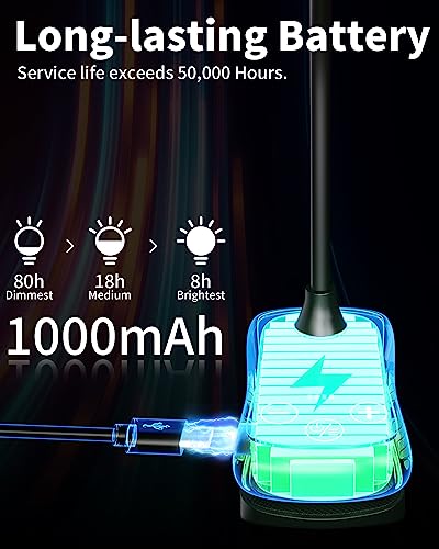 Book Light,14 Led Touch Control Reading Light With 3 Colors&8 Brightness,Rechargeable Book Light For Reading In Bed,Portable Reading Lights For Books In Bed,Small Reading Lamp,Desk Lamp,Black #TOP3