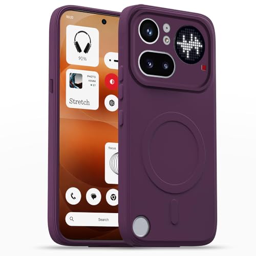 Image of Back Cover | MagFit Ring Design (Non-Magnetic) | Shockproof Case | Anti-Slip Grip | Raised Camera Edges | Slim Protective Case for Nothing Phone (4a) Pro 5G (Purple)