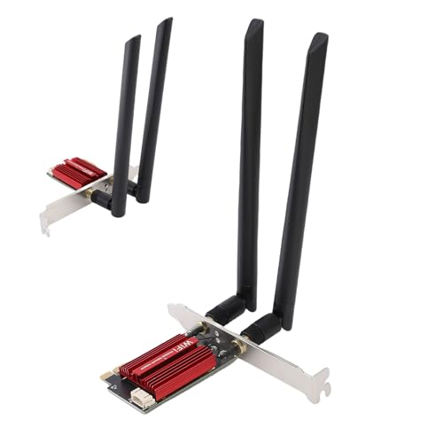 WiFi 6E PCIe Card 4200Mbps Triple Band Adaptador WiFi PCIe para Computadora de Escritorio, Mejorado BT5.2 para Conexión Continua, Ideal miniatura 4