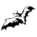 15,1 cm * 10,9 cm Fliegende Fledermaus Cartoon Tier Auto Aufkleber Motorrad Vinyl Aufkleber Schwarz