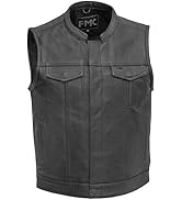 Amazon.com: First Mfg Co Lowside men's Leather vest: 3