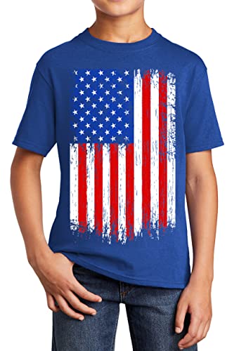 American Flag Patriotic USA Stylish Print Graphic T-Shirt Gift Youth T-Shirt