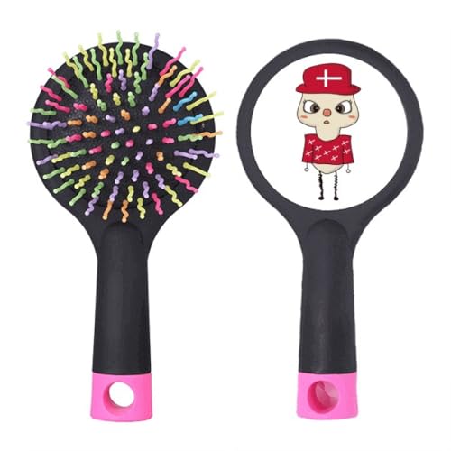 Brosse à cheveux démêlante Danemark avec coussin d'air pour un coiffage quotidien doux