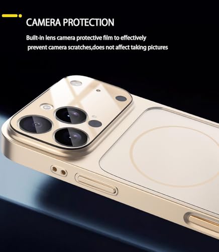 Image of Magnetic for iPhone 17 Pro Max Phone Case, [Compatible with MagSafe], Screen Protector X1, [Military Grade Drop Protection],Matte Finish,Slim,Shockproof,Protective (Blue, 17 PRO max)