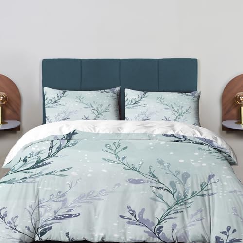 BaoNews Seascape Oceanic Duvet Cover Set Queen Size, 3 Pieces