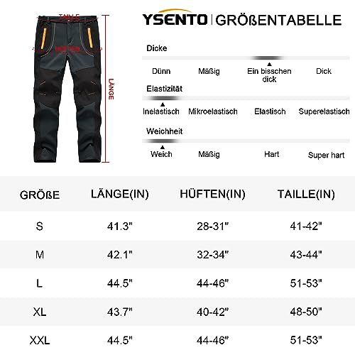 Pantalon de snowboard homme YSENTO softshell chaud et imperméable - 7