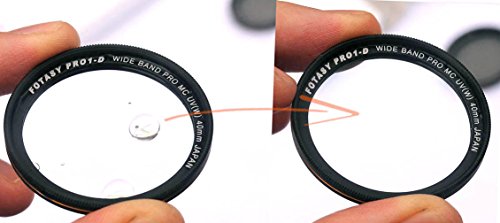 Image of Fotasy 40mm Ultra Slim UV Protection Lens Filter, Nano Coatings MRC Multi Resistant Coating Oil Water Scratch, 16 Layers Multicoated 40mm UV Filter