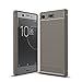 Sony Xperia XZ1 Compact Case, Cruzerlite Carbon Fiber Pattern Shock Absorption Slim case for Sony Xperia XZ1 Compact (2017) (Gray)