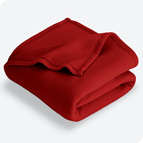 Bare Home Polar Fleece Blanket - King Blanket - Red - Warm & Cozy - Premium Fleece Blanket - Blanket For Bed, Sofa, Camping, Travel And Cold Nights - Lightweight Blanket (King, Red) #TOP23