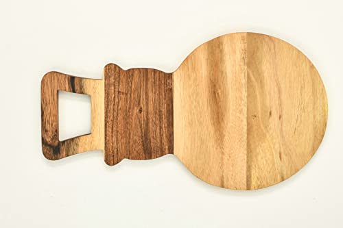 Affinity-Decor-Organic-Acacia-kitchen-Cutting-Chopping-Board-Platter-Wine-Holder-with-Handles-for-Butcher-Block-Cheese-and-Vegetables-Fruit-Salad-Snow-Man-Board-14L-x-8W Affinity Decor Organic Acacia kitchen Cutting Chopping Board Platter Wine Holder with Handles for Butcher Block Cheese and Vegetables Fruit Salad Snow Man Board 14L x 8W