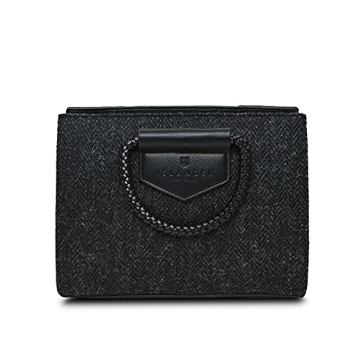 The Arran Tote Black Herringbone