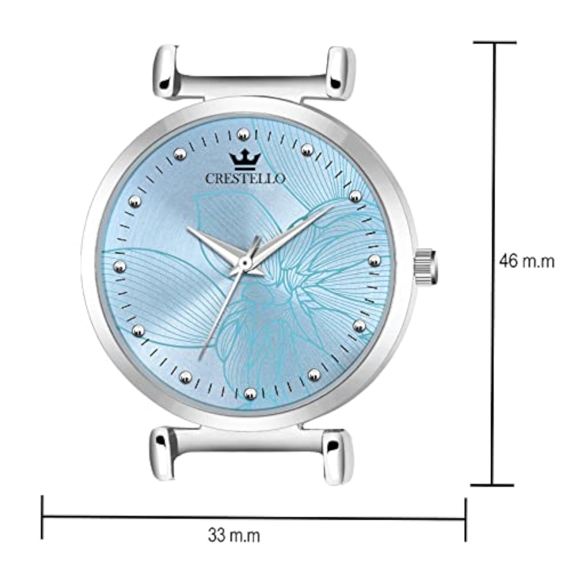 Women's Stainless Steel Mesh Chain Analog Wrist Watch, Colour Options