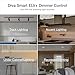 Lutron Diva Smart Dimmer Switch ELV+ for Caseta Lighting, 250-Watt LED, Neutral Required, Smart Dimmer Switch, DVRF-5NE-WH, White