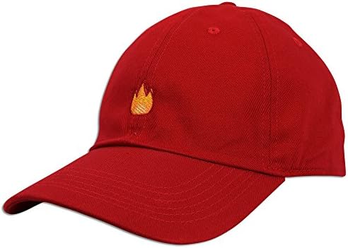 Fire Emoji Baseball Cap Curved Bill Dad 