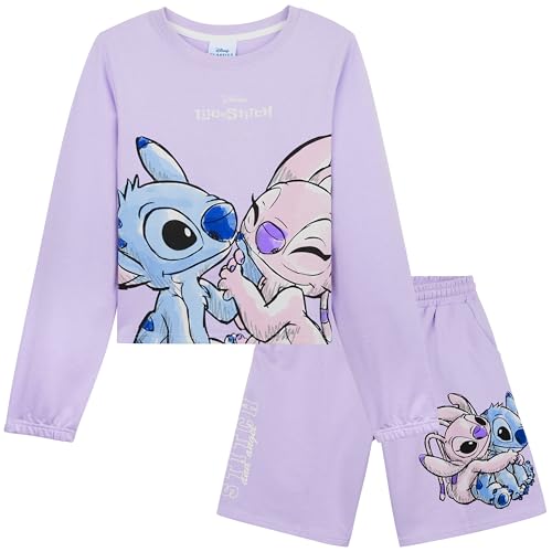 Disney Stitch Track Suit Girls Activewear Sweatsuit Teens 2pcs Sweatsuit Kids Clothing