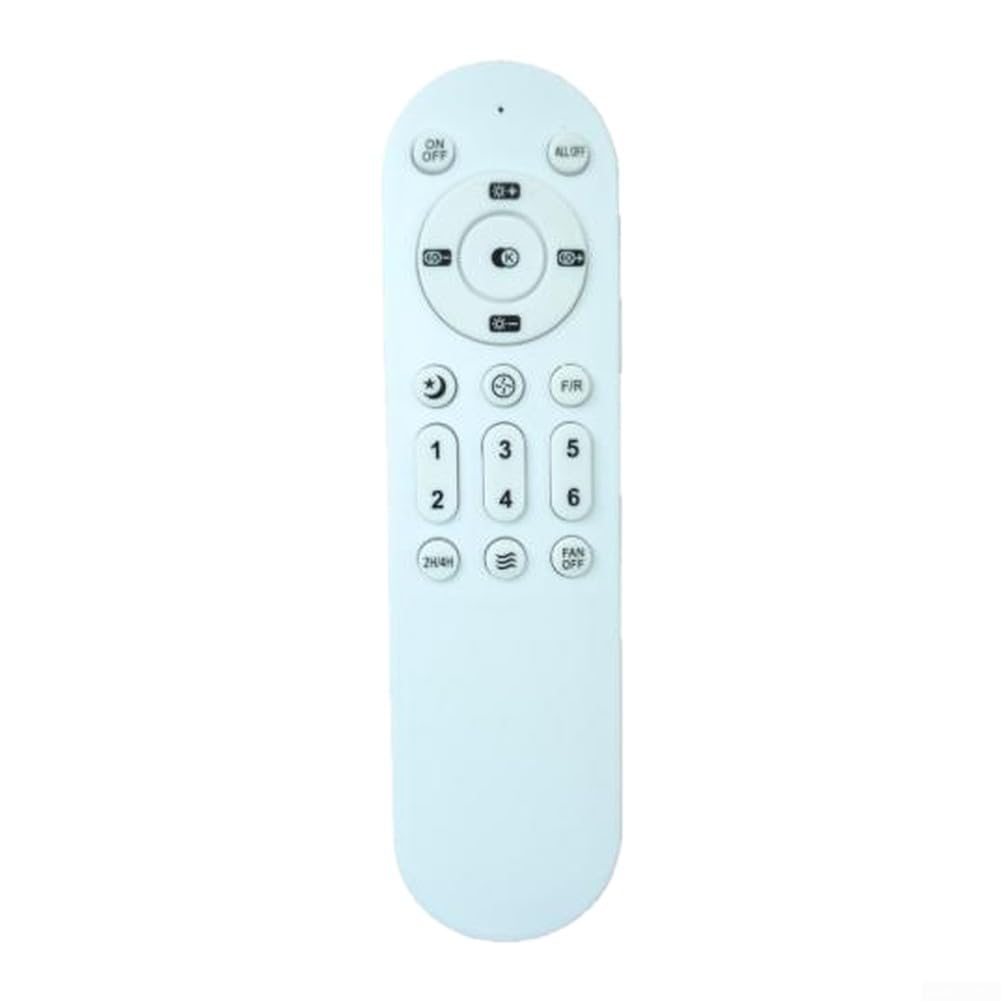 Control remoto para ventilador de techo de 2,4 G con ajuste de ventilador de 6 pies, controlador inalámbrico infrarrojo y soporte de oscilación para luz de ventilador (A)