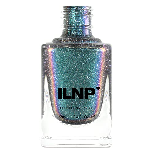 Image of ILNP Stardust (H) - Unique Silver to Teal Holographic Ultra Chrome Nail Polish