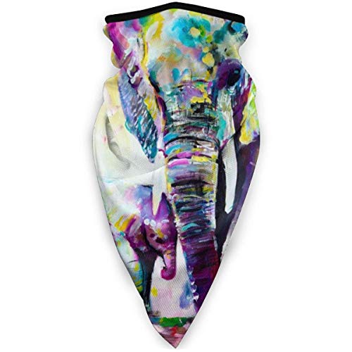 Not Applicable Bandana Scarf,Vintage Colorful Indian Elephant Headwear Scarf,Comfortable Sunscreen Sweatband for Ride Adult&Unisex,24X52Cm