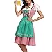 oneforus Vestido Largo de la Oktoberfest Alemana Vestido étnico Vestido Delantal de Cinta Vestido de Doncella