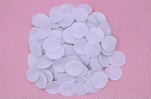 Image of YYCRAFT Bulk 1000pcs White Felt Circles 1 Inch Soft Felt Round Pad,25mm