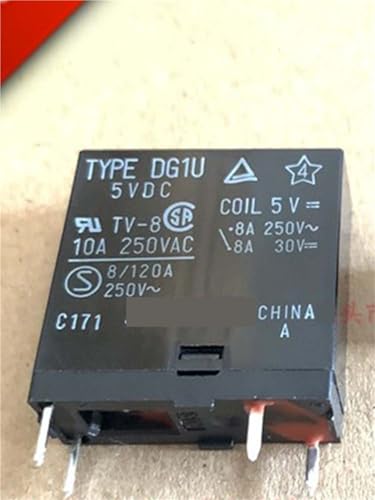 Relé 5V DG1U 5VDC interruptor electromagnético 10A de 4 pines para PCB