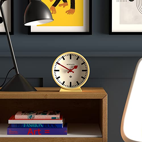 NEWGATE® M Mantel Railway desk clock, Yellow, HWD 16.9 x 16 x 6.1cm - Image 3