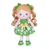 OUOZZZ Poupée en Tissu Doux pour Fille avec Queue de Cheval, poupée en Tissu pour bébé à partir de 3 Mois, Cadeau de Naissance, Fille, garçon, 38 cm