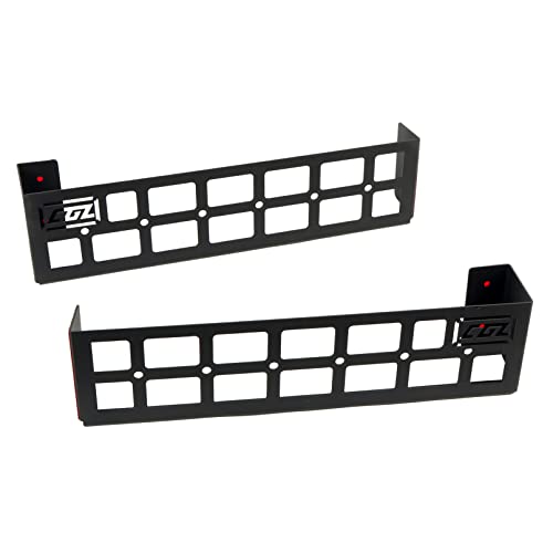 ITrims Trunk Organizer, Rear Cargo Racks, Hanging Modular Storage Basket Panel, Black Aluminum Alloy Boards Organizer Kit for Ford Bronco 2021 2022 2023 Interior Luggage Carrier (Storage Frame Box)