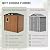 Outdoor Storage Shed 6x4 Ft, Lockable Metal Garden Shed with Window, Tool Shed Tiny House Vertical Outside Storage Building for Backyard, Lawn, Patio, Bike