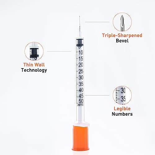 u-100 05ml 30 gauge 51634 syringe individually packed 20 pack