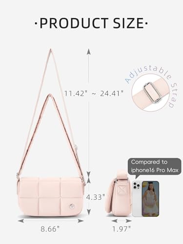 Image of WESTBRONCO Small Crossbody Bags for Women, Shoulder Handbags, Satchel Purse with Adjustable Strap