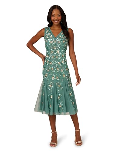 Image of Adrianna Papell Women's Ruffle Bead Dress
