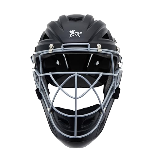 Jadekylin Baseball Catchers Helmet Matte (Small 61/2-7 inch) (Black Small)