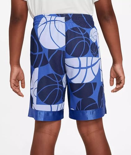 Nike Big Kids' Dri-FIT Elite Printed Basketball Shorts (X-Large, Game Royal/Cobalt/White)2