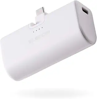 エレコム モバイルバッテリー 5000mAh 22.5W 軽量 小型 タイプC 直挿し USB-C一体型 スイング式コネクタ ケーブルいらずで挿すだけ充電 【 iPhone16/iPad 第10世代/Google Pixel9 対応】 ホワイト EC-C28LWH