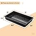 Mr. Pen- Plastic Growing Trays, 5Pack, Black, 17x10, Plant Tray, Seed Tray, Seedling Tray, Propagation Tray, Plant Trays for Seedlings, Planting Trays, Microgreens Growing Trays, Seedling Starter Tray