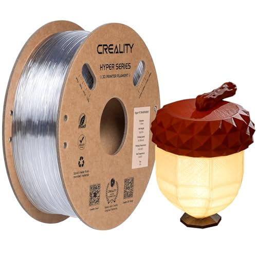 Image of Creality Hyper PC Filament for 3D Printing, 3D Printer Filament with High Heat Resistance, Crystal-Clear, Easy to Print, Less Warping