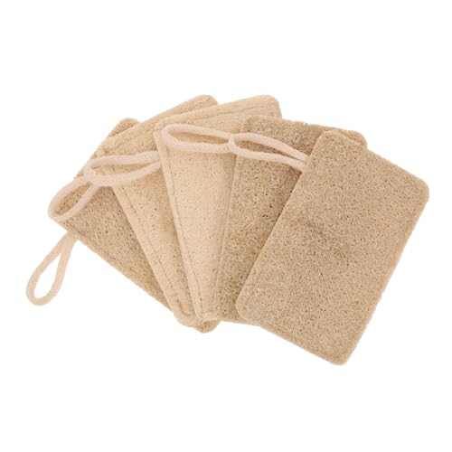 BEBEMOKO 6 Piezas Esponja De Lufa para Lavar Platos Lufa Natural para Limpieza De Cocina Herramienta De Limpieza para Fregar Cuencos