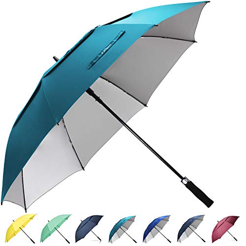 ZEKAR 54/62/68 inch Windproof Large Vented UV Protection and Classic Pongee Fabric Golf
