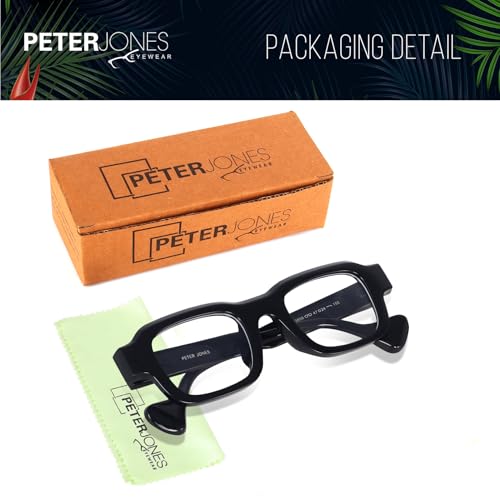Image of Peter Jones Lenses Unisex Broad Frame Square UV /UB Protected Non-Polarized Sunglasses Medium (3809)