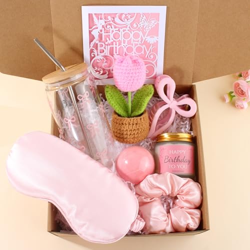 Cadeau d'anniversaire pour adolescente et femme avec bougies de soja et tasse