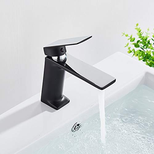 Robinet de lavabo noir et chrome JCAKES pour salle de bain vintage