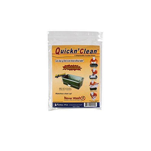 Image of Purdy 140796018 Dual Roll-Off 5-Gallon Bucket & Wooster 48468 Quick N Clean Wide Boy Liner 5pk, Multi