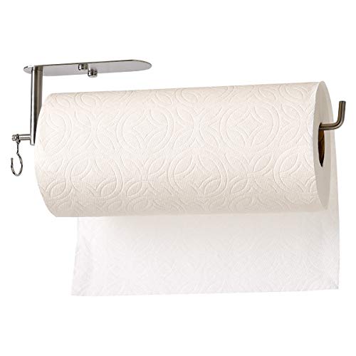 Multi Function Paper Towel Holder Under Cabinet, Mountable Roll Paper Towel Rack for Kitchen