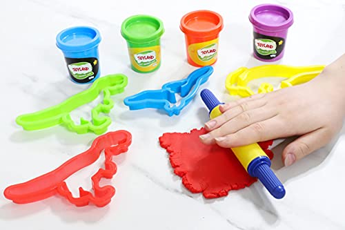 Toyland® Glow In The Dark Dinosaur Dough Set - Creative Toys - Dinosaur Toys - Age 3+, Small - Image 3